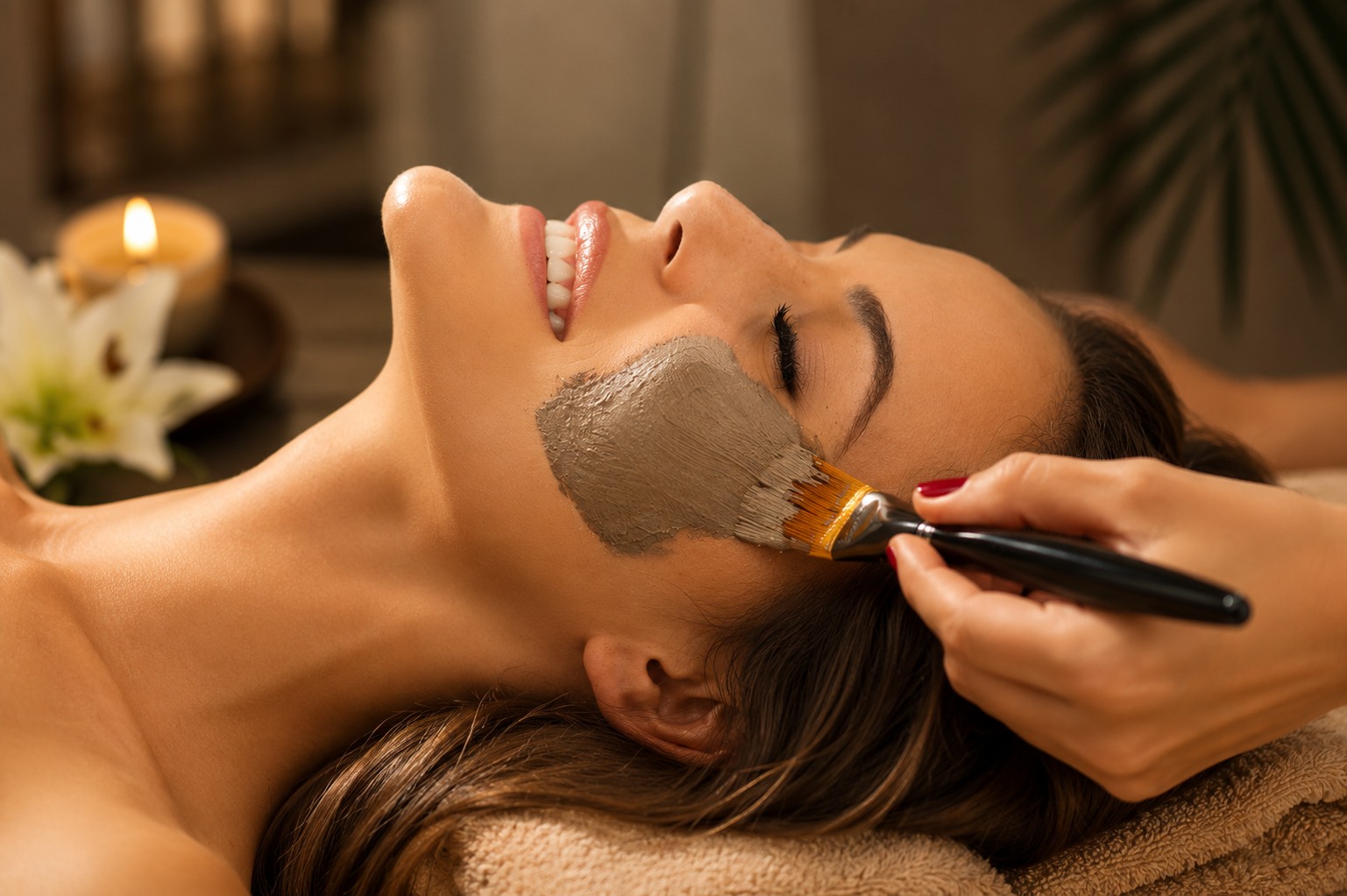 Advanced & Anti-Aging Facials treatment setting