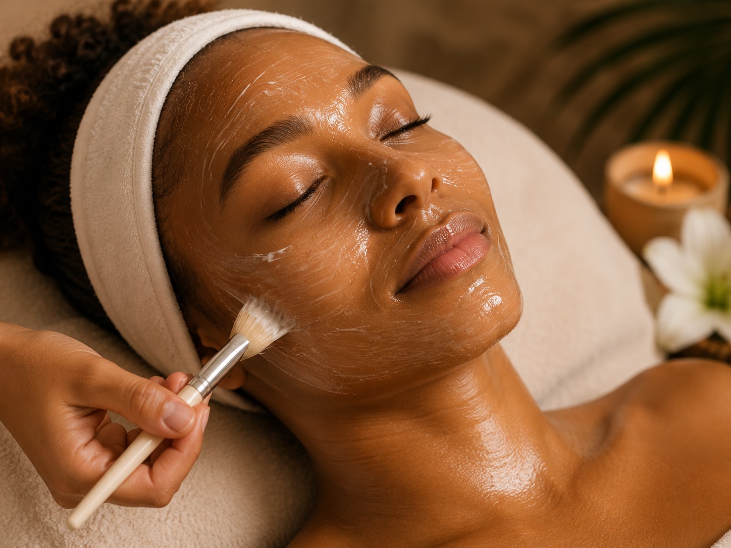 Advanced & Anti-Aging Facials treatment setting