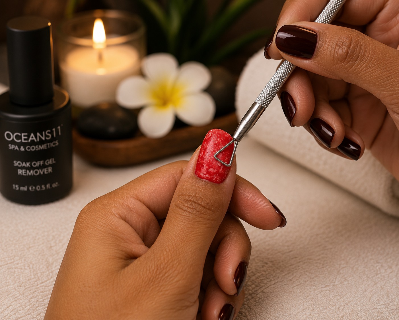 Gel Nails treatment setting