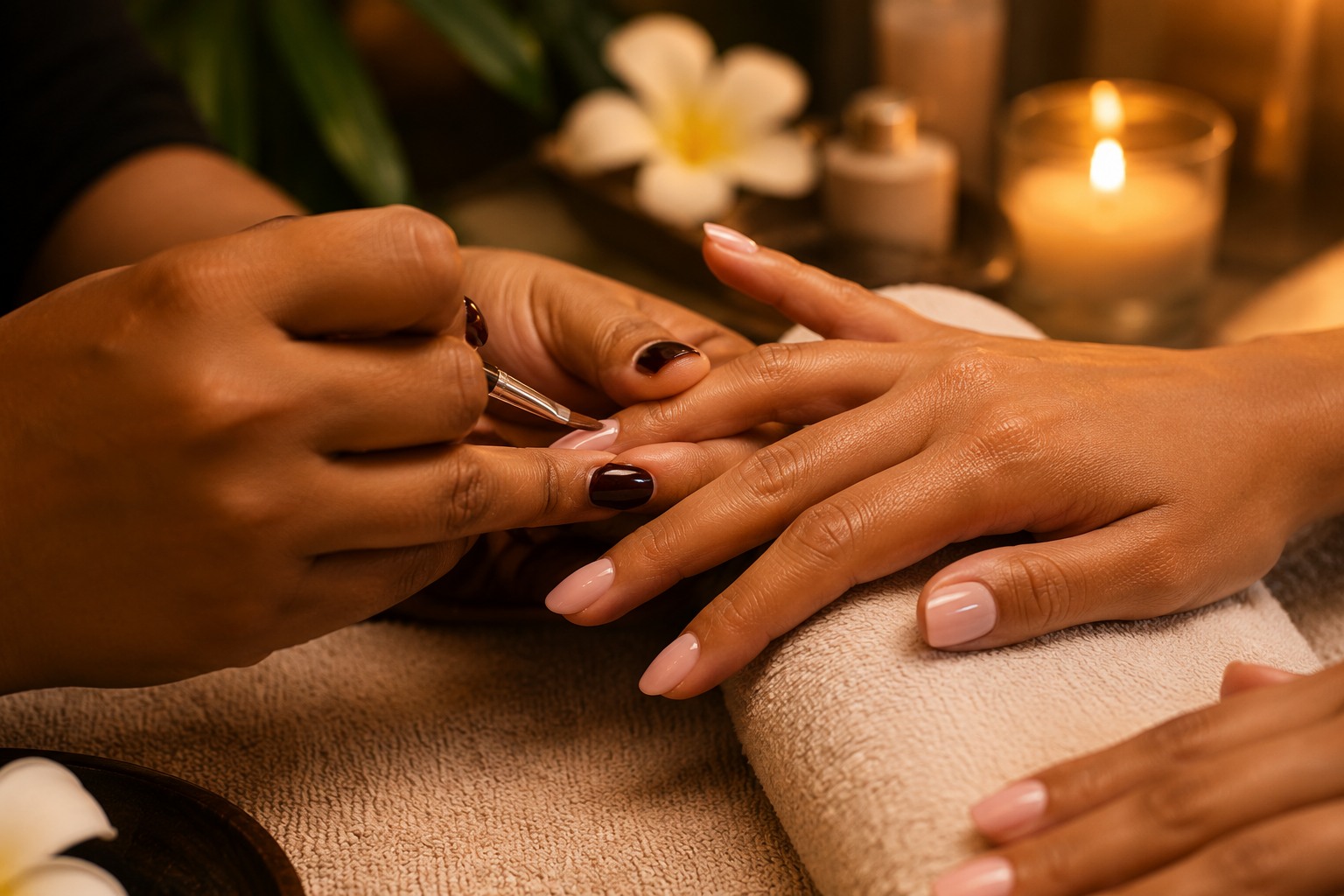 Gel Nails treatment setting
